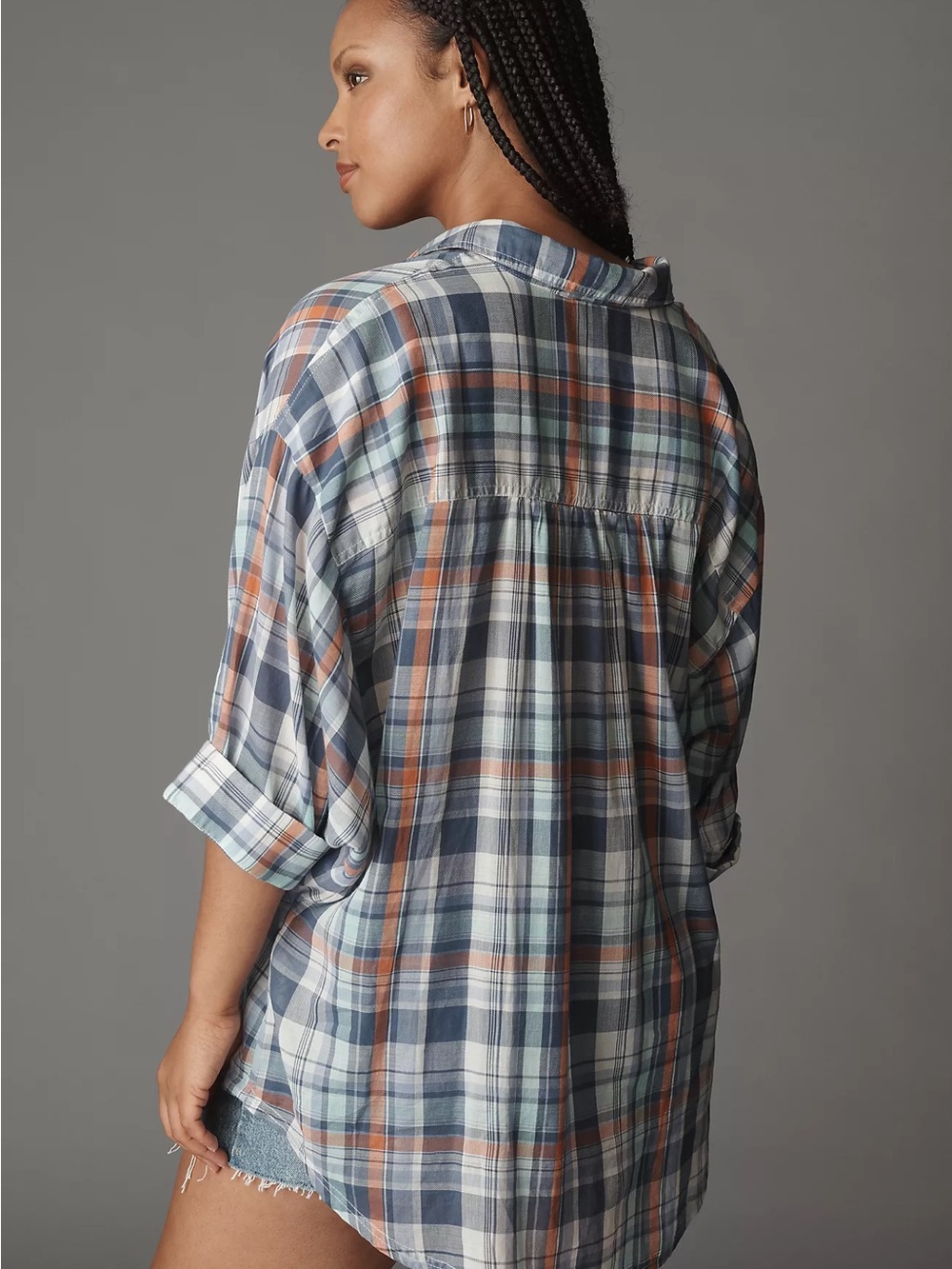 Pilcro Long-Sleeve Oversized Buttondown Shirt - Picture 8 of 13